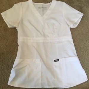 Grey’s Anatomy by Barco White Scrub Top XS